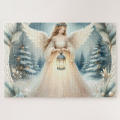 Celestial Winter Angel Lantern of Hope Legpuzzel (Horizontaal)