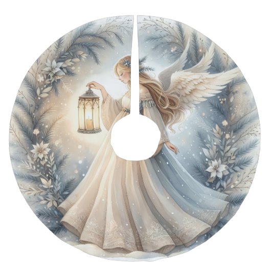 Celestial Winter Angel Lantern of Peace Kerstboom Rok (Voorkant)