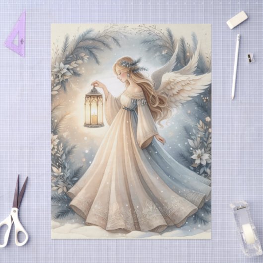 Celestial Winter Angel Lantern of Peace Tissuepapier (Craft)