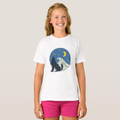 Celestial Wolf Mystical Art T-shirt (Voorkant volledig)