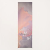 Celestial Wolk Monogram Zonsondergang Elegant Koel Yogamat (Voorkant)