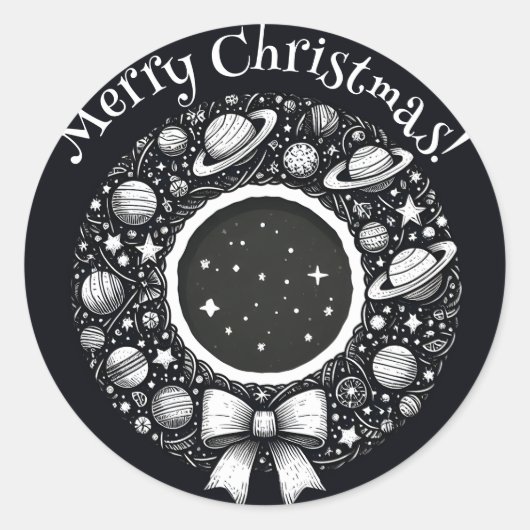 Celestial Wreath with Stars Sticker (Devant)