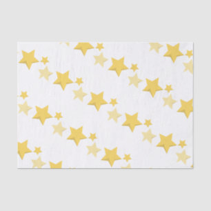 Celestial Yellow Schattige Stars Baby shower Tissuepapier