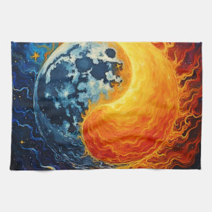 Celestial Yin Yang Art Theedoek