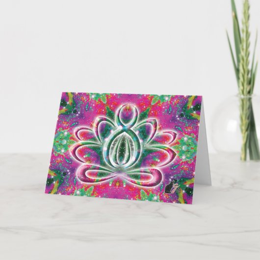Celestial Zen Lotus Kaart (Voorkant)