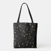 Celestial Zodiac All-Over Print Canvas tas (Achterkant)