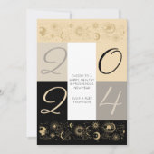 Celestial Zodiac Proost Nieuwjaar Business Geen fo Feestdagenkaart (Voorkant)