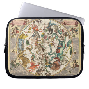  Celestial Zodiac Star Constellation Map Laptop Sleeve