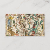 Celestial Zodiac Star Constellation Map Visitekaartje (Achterkant)