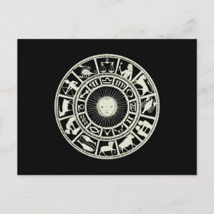 Celestial Zodiac Wheel Briefkaart