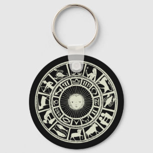 Celestial Zodiac Wheel Sleutelhanger