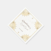 Celestial zon en maan bruids brunch douche servet (Hoek)