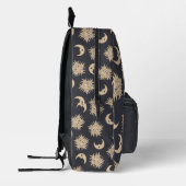 Celestial Zon, Maan en Sterren Gepersonaliseerd Bedrukte Rugzak (Links)