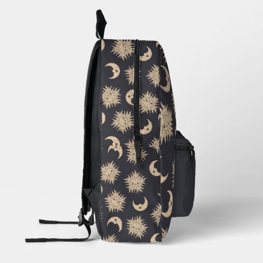 Celestial Zon, Maan en Sterren Gepersonaliseerd Bedrukte Rugzak (Links)