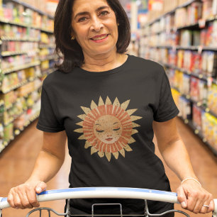 Celestial zon shirt, Boho zon shirt voor vrouwen