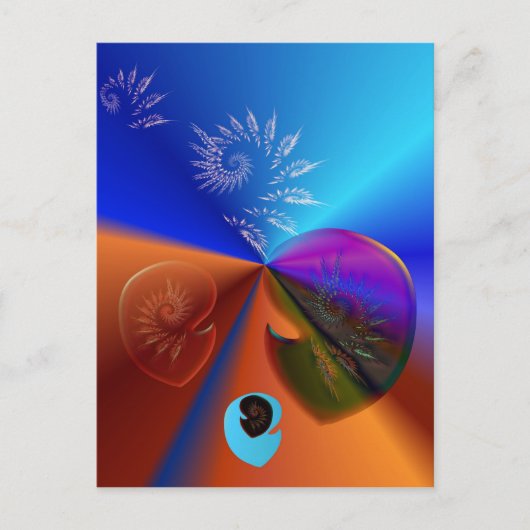 Celestiale fossielen briefkaart (Voorkant)