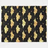 Celestiale nachthemel fleece deken (Voorkant (Horizontaal))