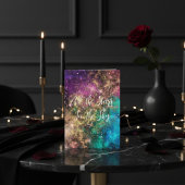 Celestiale sterren gepersonaliseerde Valentijnsdag Feestdagenkaart