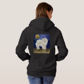 Celestian Gingko crème chow HOODIE druk beide zijd (Achterkant volledig)
