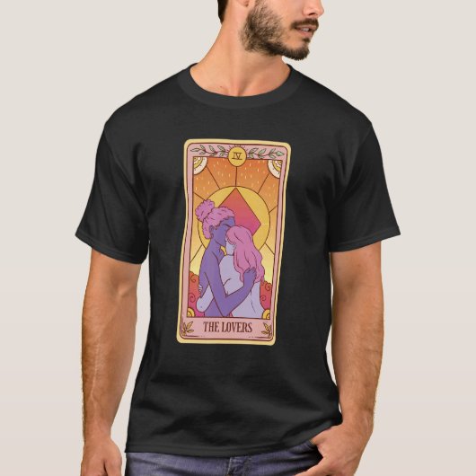Celestiel esthetisch Triple Moon Wicca Witchy Taro T-shirt (Voorkant)