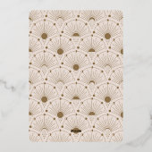 Celestile  Art Deco-fotokerstkaart Folie Feestdagenkaart (Achterkant)