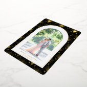 Celestile  Art Deco-fotokerstkaart Folie Feestdagenkaart (Gedraaid)