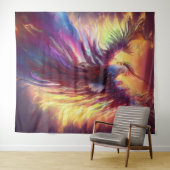Celestile Colorful Phoenix Tapestry Wandkleed (In Situ (horizontaal))