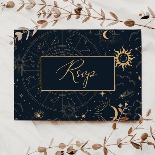 Celestile herinnering RSVP Uitnodiging Briefkaart