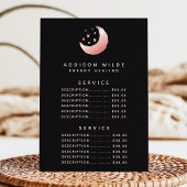 Celestile Roos Gold Crescent Moon Service Price Menu