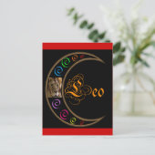 Celestrial Moon Leo Briefkaart (Staand voorkant)