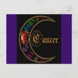 Celestrial Moons Zodiac Cancer Briefkaart