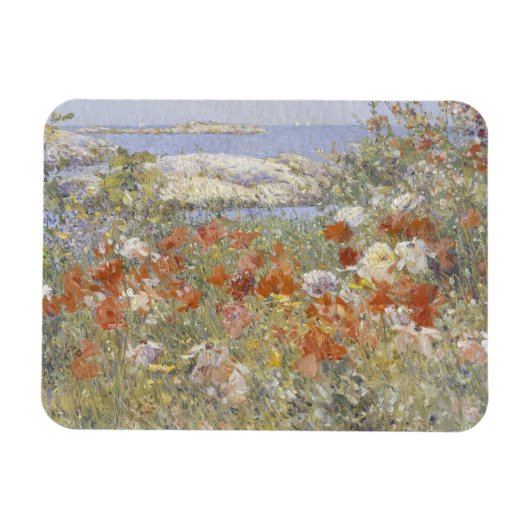 Celia Thaxter's Garden van Frederick Childe Hassam Magneet (Horizontaal)