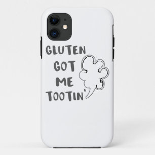 Celiac Awareness Gluten heeft me Tootin iPhone 11 Hoesje