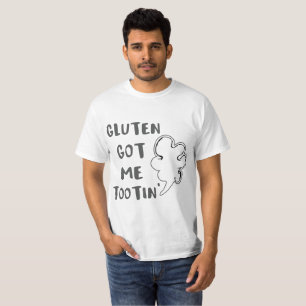 Celiac Awareness Gluten heeft me Tootin T-shirt