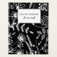 Celiac Disease Monthly Journal - Black & White