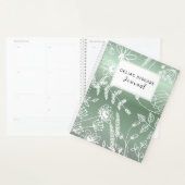 Celiac Disease Monthly Journal - Green Metallic (Devant avec enveloppe)