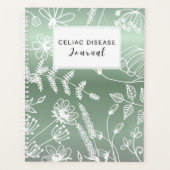 Celiac Disease Monthly Journal - Green Metallic (Devant)