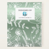 Celiac Disease Monthly Journal - Green Metallic Planner (Achterkant)