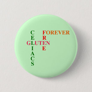 Celiacs Gluten Free Forever Ronde Button 5,7 Cm
