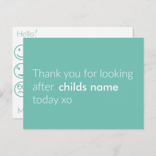 Celiakaart Briefkaart (Voorkant / Achterkant)