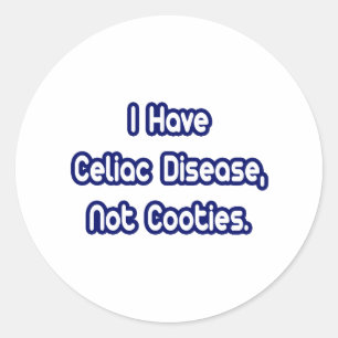Celiakie Ziekte...geen koeien Ronde Sticker