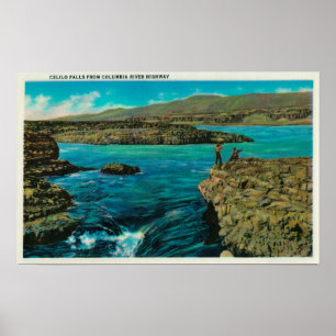 Celilo-Herfsten op de Columbia Poster