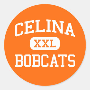 Celina - Bobcats - High School - Celina Texas Ronde Sticker