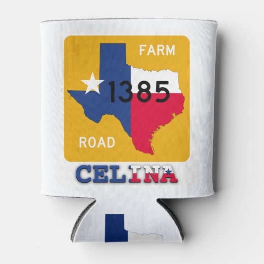 Celina, TX, FM1385 Rd & Texas Longhorn Koelbox Blikjeskoeler (Voorkant)