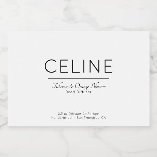 Celine Candle Reed Sticker Diffuser Label Sticker (Enkel label)