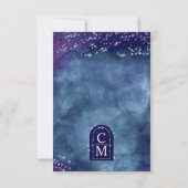 Céline ・ Elégante carte de réponse RSVP étoilée (Dos)