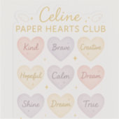 Celine Paper Hearts Club – Kindness Mini Sticker S (Devant)