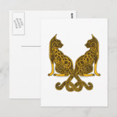 celkatten 6 bronzen goud briefkaart (Voorkant / Achterkant)