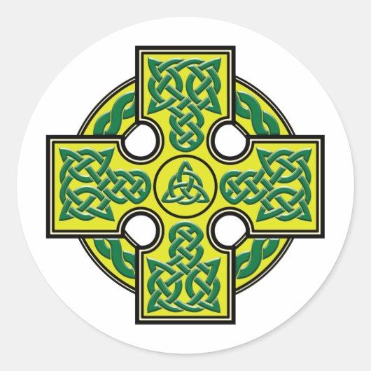 celkruis ronde sticker (Voorkant)