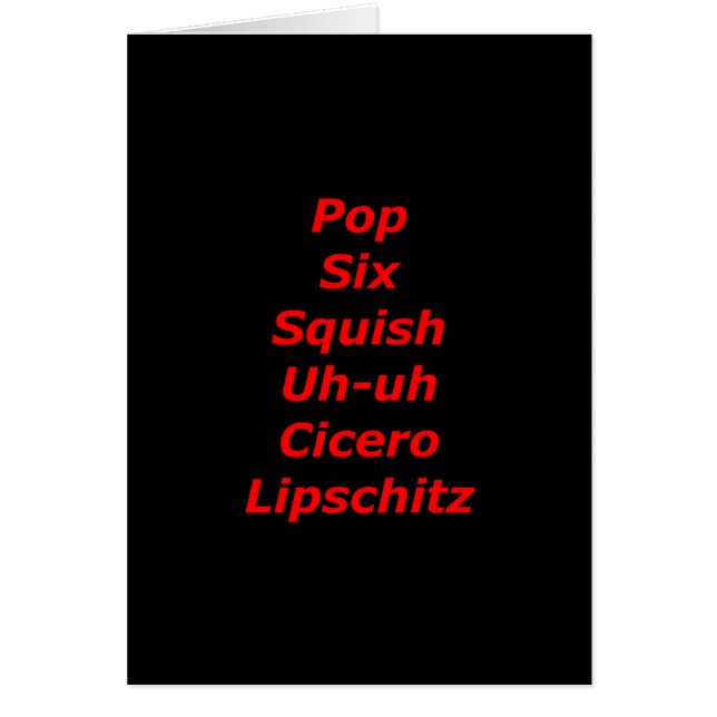 Cell Block Tango (Voorkant)